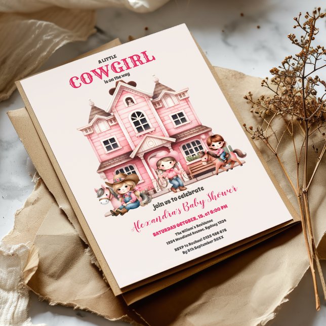 Cowgirl Country Baby Dusche Einladung (Von Creator hochgeladen)