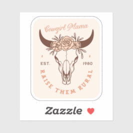 Cowgirl Country Mama Haustiere Bauernleben ästheti Aufkleber