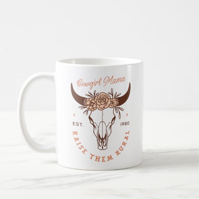 Cowgirl Country Mama Mama Hobbybauernleben lustig Kaffeetasse (Links)