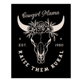 Cowgirl Country Mama Western ästhetische Zitate sc Poster