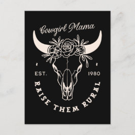 Cowgirl Country Mama Western ästhetische Zitate sc Postkarte