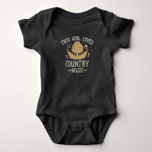Cowgirl Country Music Lover Western Dance Baby Strampler