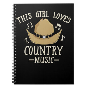 Cowgirl Country Music Lover Western Dance Notizblock