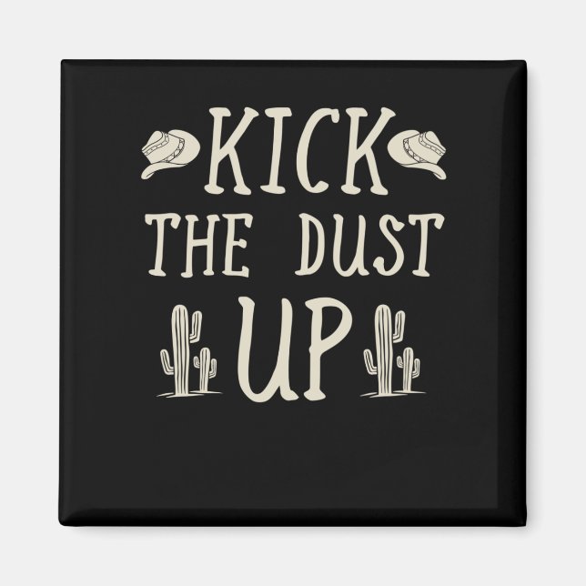 Cowgirl Cowboy Western Country Music Lover Magnet (Vorne)