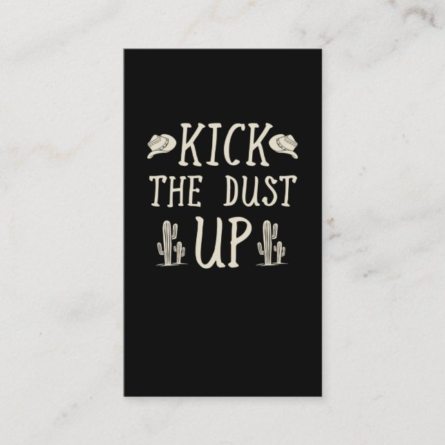 Cowgirl Cowboy Western Country Music Lover Visitenkarte (Vorderseite)