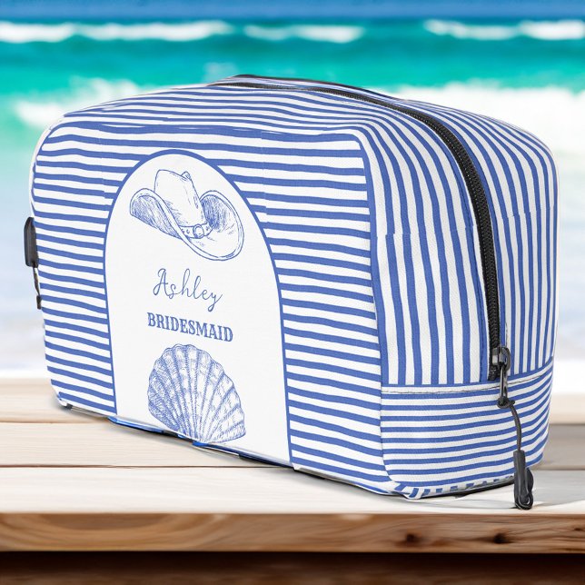 Cowgirl Cowgirl Bachelorette Gefallen an Geschenkg Waschbeutel (Coastal Cowgirl Bachelorette party favors personalized toiletry bag bridesmaid gifts Dopp Kit)