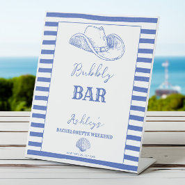 Cowgirl Cowgirl Bachelorette Wochenende gedruckt Sockelschild