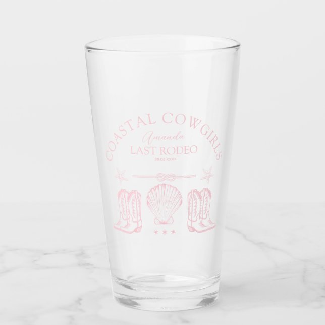 Cowgirl Cowgirl Boots Western Junggeselinnen-Absch Glas (Vorderseite)