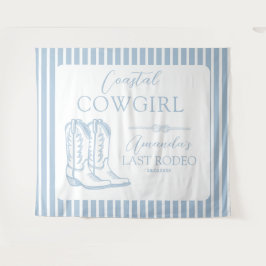 Cowgirl Cowgirl Boots Western Junggeselinnen-Absch Wandteppich