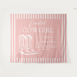 Cowgirl Cowgirl Boots Western Junggeselinnen-Absch Wandteppich