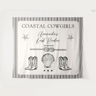 Cowgirl Cowgirl letzte Rodeo Junggeselinnen-Abschi Wandteppich