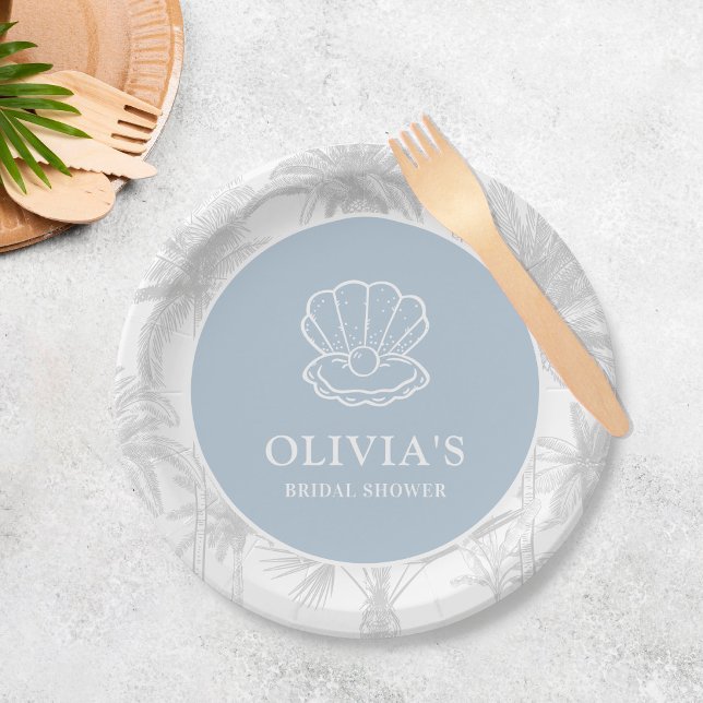 Cowgirl Cowgirl Modernes Nautical Brautparty Pappteller (Von Creator hochgeladen)