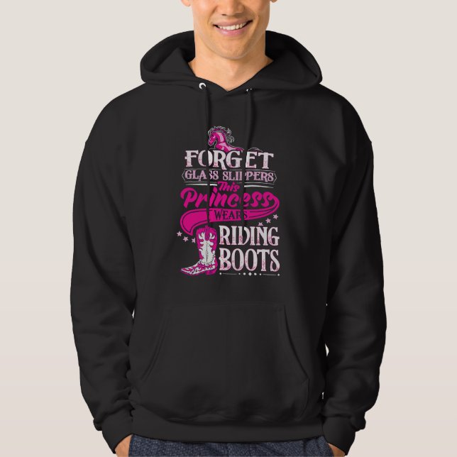 Cowgirl   Cowgirl  Riding Boots Cowgirls Hoodie (Vorderseite)