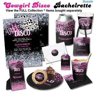 COWGIRL DISCO BACHELORETTE Pink Black Silver in Flyer