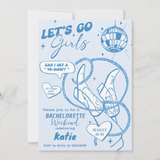 Cowgirl Disco Einladung