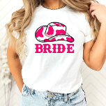 Cowgirl Disco Last Rodeo Bachelorette T - Shirt<br><div class="desc">Ein lustiges Cowgirl-Design mit hellrosa und orangefarbenen Details</div>