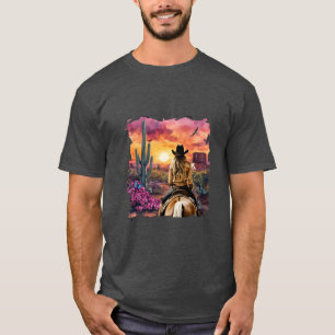 Cowgirl fährt weg T-Shirt
