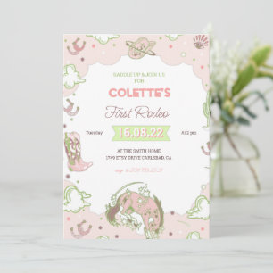 Cowgirl First Rodeo Einladung