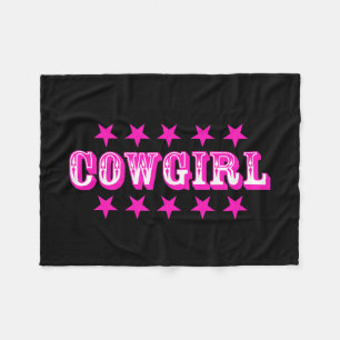 "Cowgirl" Fleece Blankets