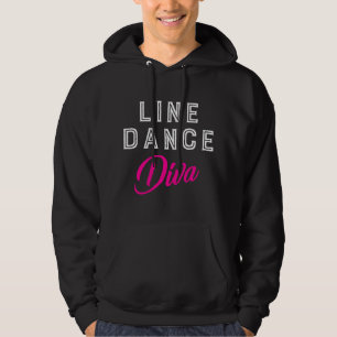 Cowgirl-Frauen-Mädchen-Geschenk-Line-Dance-Diva-Li Hoodie