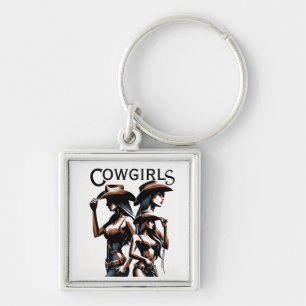 Cowgirl-Freundinnen Schlüsselanhänger