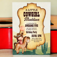Cowgirl Geburtstagspferd wild und kostenlos
