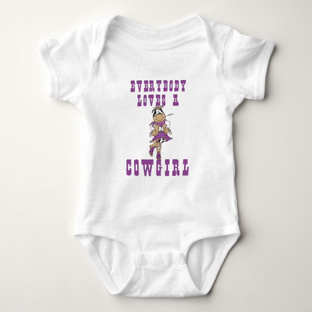 CowGirl-Geschenke Baby Strampler (Vorderseite)