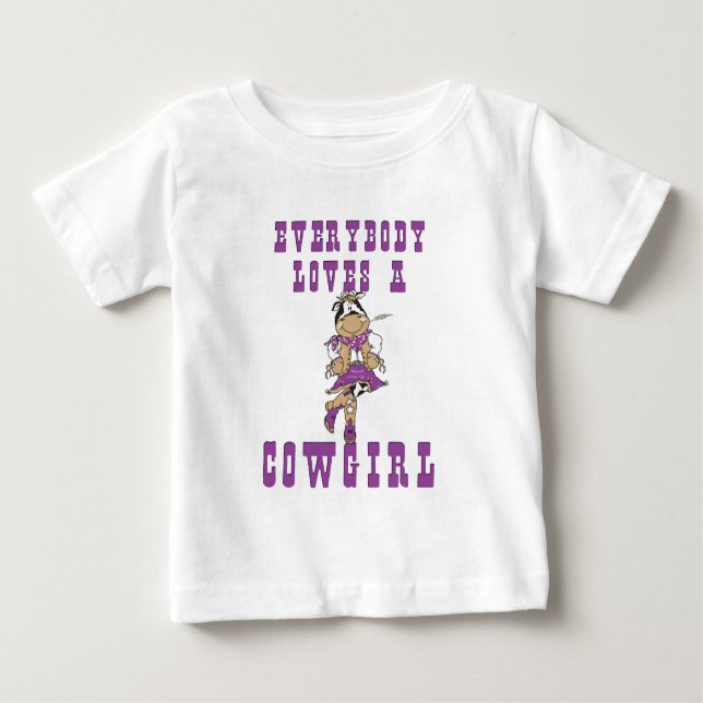 CowGirl-Geschenke Baby T-shirt (Vorderseite)