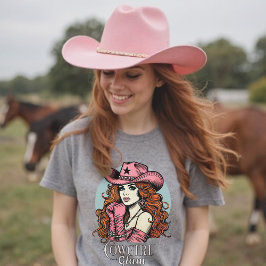 Cowgirl Glam Pink Coquette Rodeo Diva T-Shirt