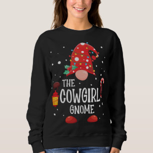 Cowgirl Gnome Matching Family Weihnachtsgenom Sweatshirt