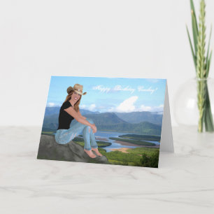 Cowgirl - Happy Birthday Cowboy - Karte