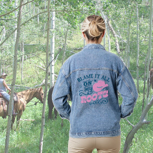 Cowgirl Hat Schuld an meinen Wurzeln Jeansjacke