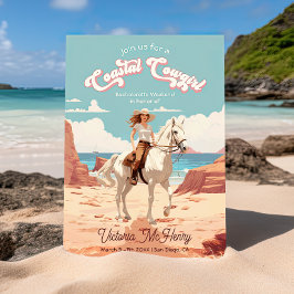 Cowgirl Horse Junggeselinnen-Abschied Einladung