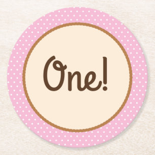 Cowgirl Horse Kid Girl's Birthday Party Thema Runder Pappuntersetzer