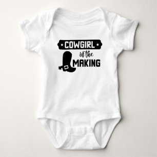 Cowgirl im Gebilde Baby Strampler