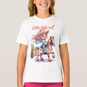 "Cowgirl Joyride - Gepunktetes Pferd Western Adven T-Shirt