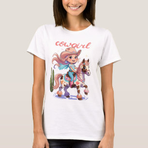 Cowgirl Joyride - Gepunktetes Pferd Western Advent T-Shirt
