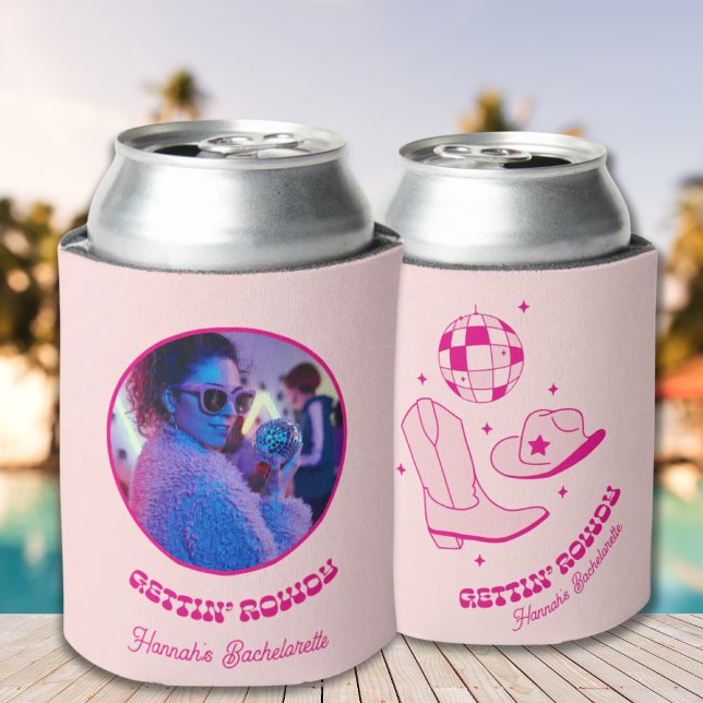 Cowgirl Junggeselinnen-Abschied an der Küste Gefal Dosenkühler (Coastal Cowgirl Bachelorette Party Favor Can Cooler
)