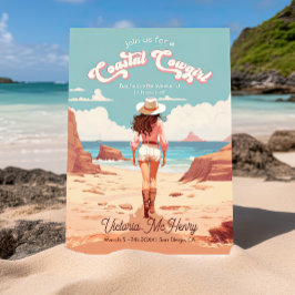 Cowgirl-Junggeselinnen-Abschied Einladung