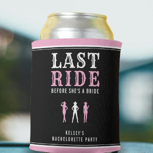 Cowgirl-Junggesellinnenparty Letzter Ritt Rosa Dosenkühler