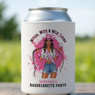 Cowgirl-Junggesellinnenparty Peitschen Wein & Wild Dosenkühler