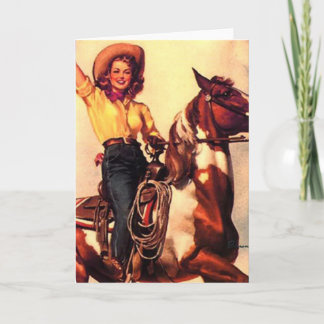 Cowgirl Karte
