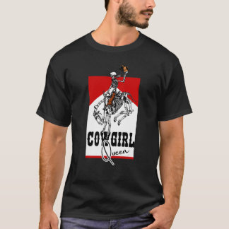 Cowgirl Königin Rodeo Western Country Südliche Cow T-Shirt