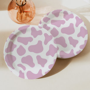 Cowgirl-Kuh-Druck Wild West Western Rodeo-Party Pappteller