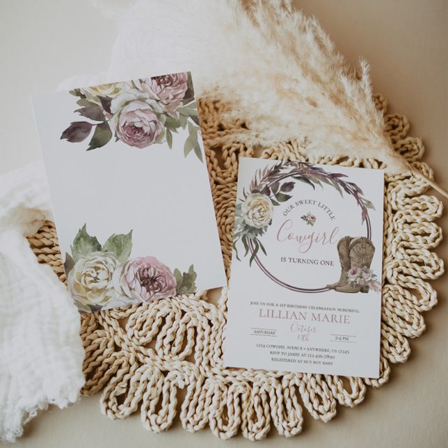 Cowgirl Land Rustikale Geburtstagseinladung Einladung (Von Creator hochgeladen)