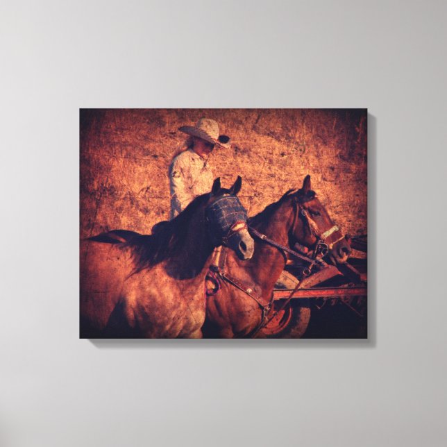 Cowgirl Leinwanddruck (Vorderseite)