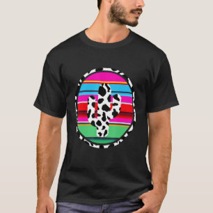 Cowgirl-Leoparden-Kaktus-Mädchen-Kostüm Rodeo-Reit T-Shirt