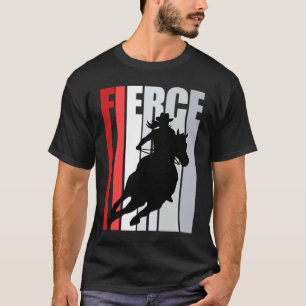 Cowgirl Lila Heftige Motivierende Western-Themen-R T-Shirt