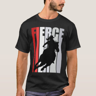 Cowgirl Lila Heftige Motivierende Western-Themen-R T-Shirt