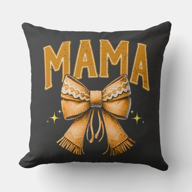 "Cowgirl Mama - Western Cozy Pillow Kissen (Vorderseite)